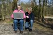 Grandparents with laptop