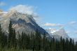 Striated mountain peaks