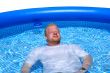 Man in pool.