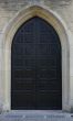 Church door.