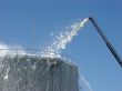 extinguishing of the oil store
