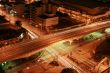 intersection at night