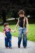The brother and sister in park