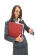 Business woman with folder