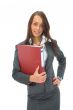 Business woman with folder