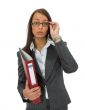 Business woman with folder