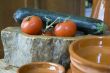tomatoes and courgettes