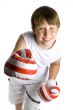 Kid is boxing