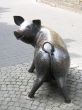 A bronze pig.