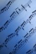 Sheet Music Blue Gradient