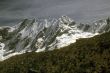 Steep mountain peaks
