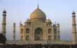 Taj Mahal glowing at dawn