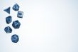 blue gaming dice