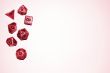 red gaming dice