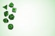 green gaming dice