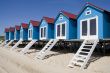 Blue beach-houses