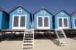 colored houses on the beach