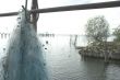 Blue fishing-net
