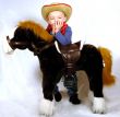 Boy Leaning on Horse