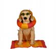 Beach dog statue