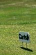 Golf cart sign