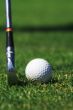 Hitting a golf ball