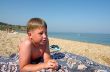 boy on the beach