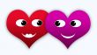Red hearts illustartion