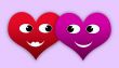 Red hearts illustartion