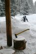 Axe & chopping block