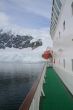 Life boat and cruise ship deck