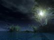 at night