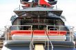 Red-black yacht
