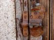 Old metal rusty latch