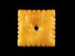 Close Up of One Cheese Cracker