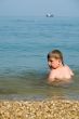 boy on the beach