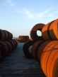 Steel Coils in a Shipping Yard