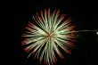 Night fireworks upon dark sky