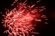 Night fireworks upon dark sky