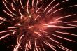 Night fireworks upon dark sky
