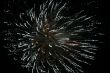Night fireworks upon dark sky