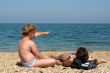 Family on a beach