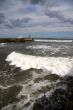 Wild sea at Amble
