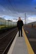 Waiting for a train