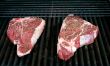 Thick Porterhouse Steaks on the Barbecue