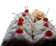 Decadent Coconut Roll Cake with Cherries on Top