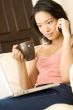 Asian Woman At Home