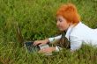 young woman with notebook