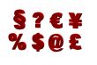 red symbols