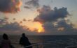 sunset on a sea